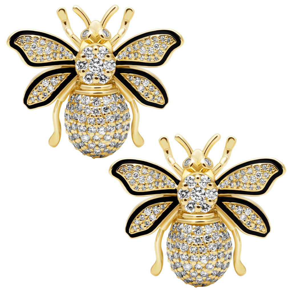 Earrings - Diamond (enamel)