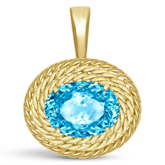 Pendant - Blue Topaz