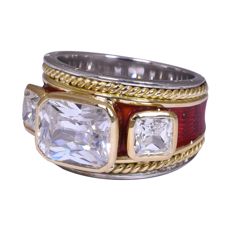 Ring- Crystal (Enamel)