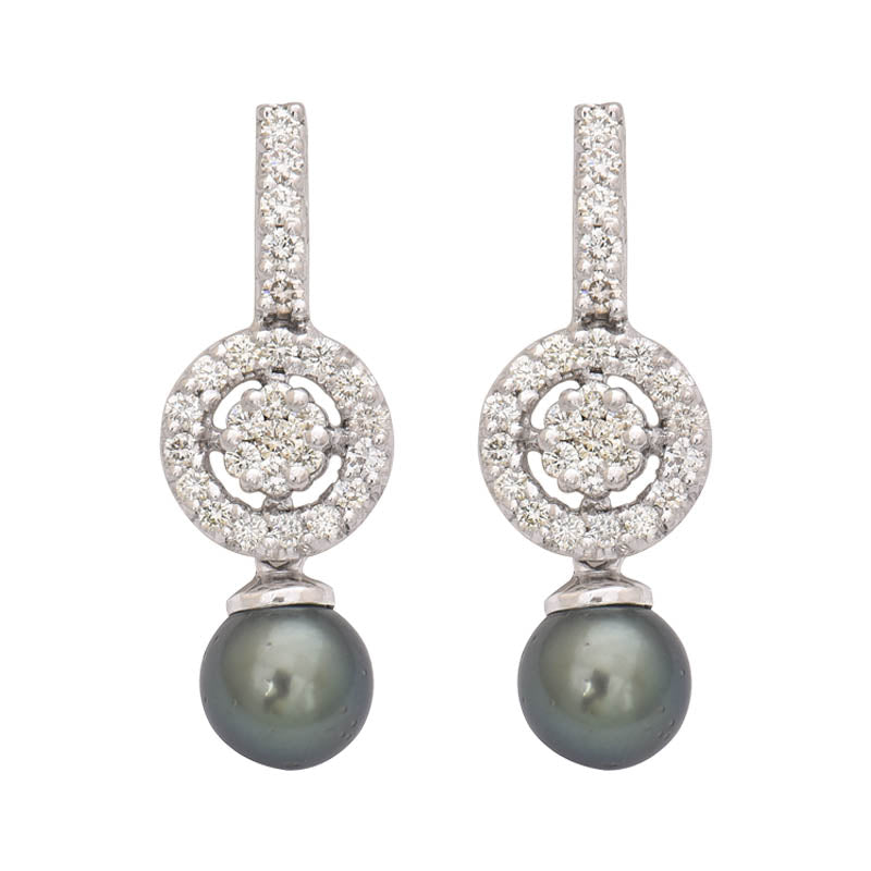 Earrings- South Sea Pearl and Diamond